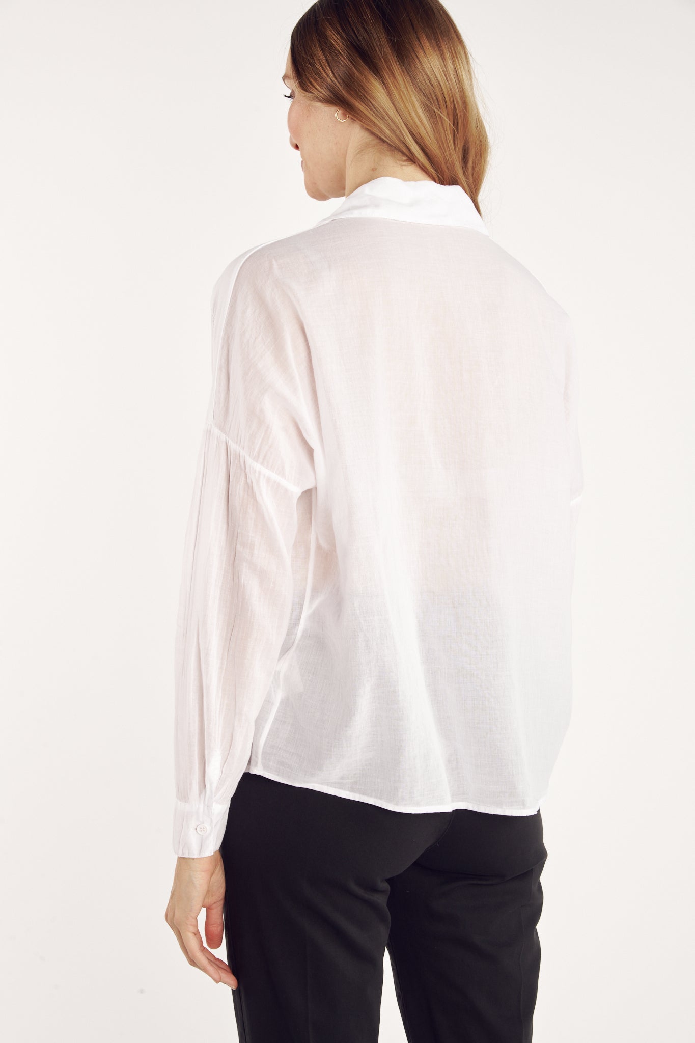 CHEMISE VOILE DE COTON CALI BLANC
