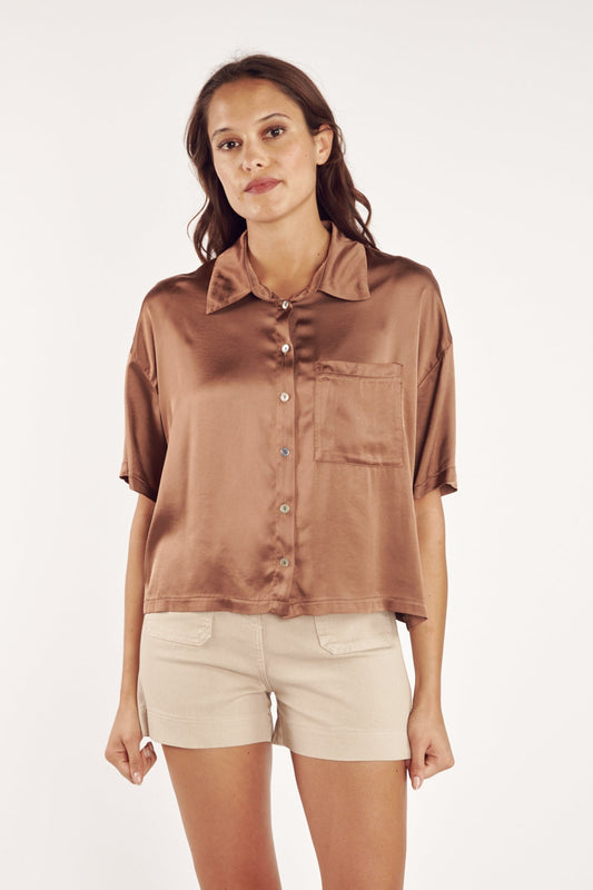 CHEMISE COURTE CALLIOPE CAPPUCCINO