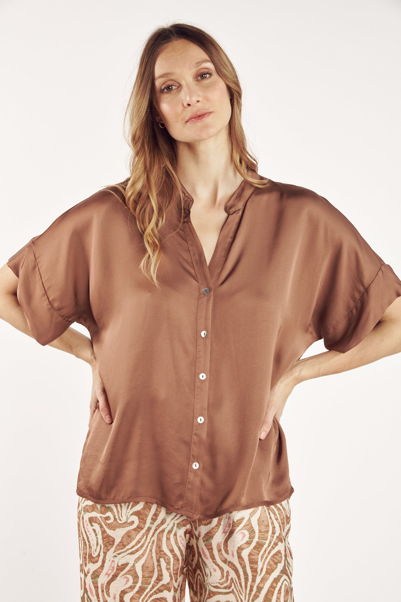 CHEMISE OVER ALDA CAPPUCCINO