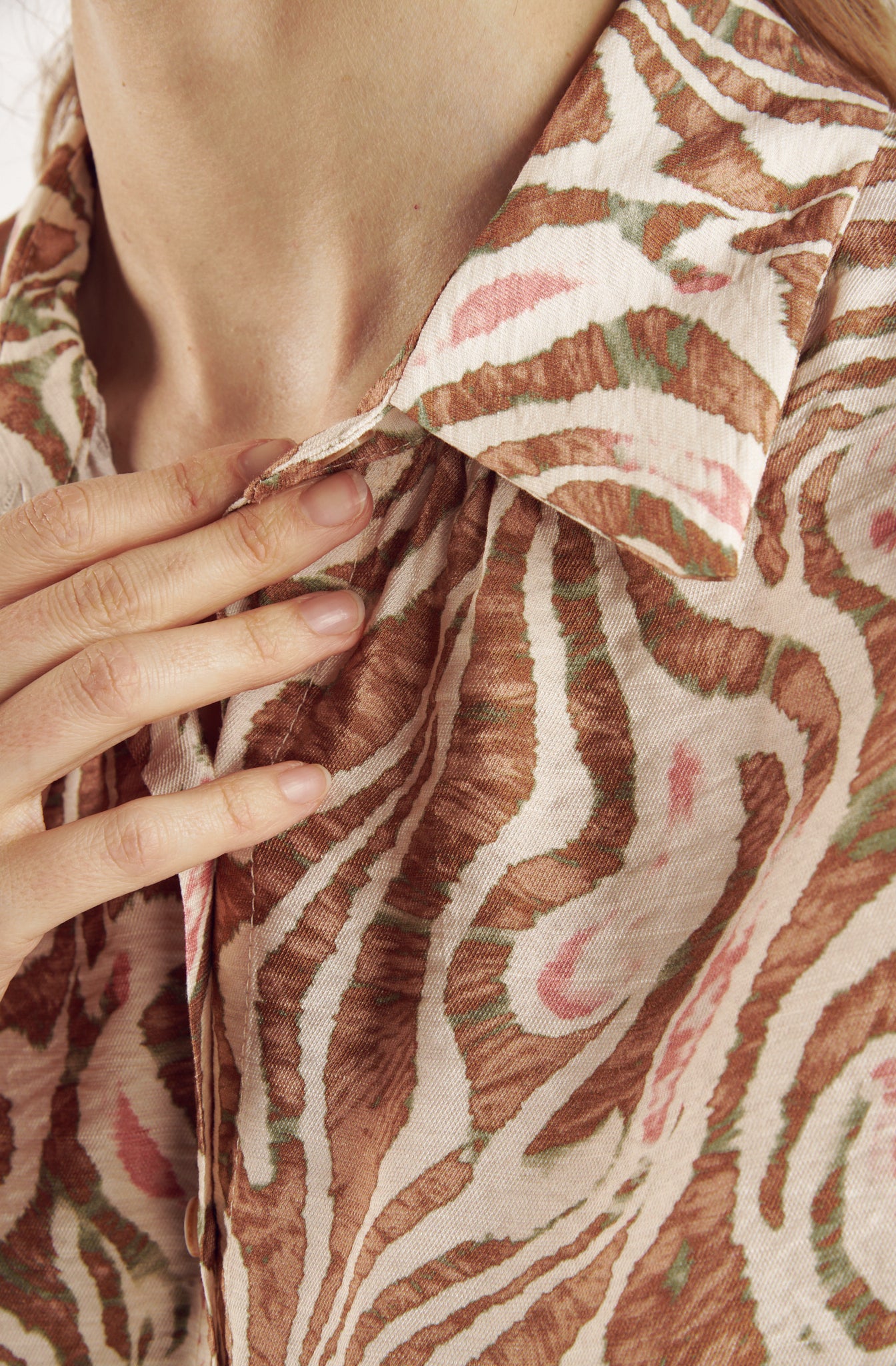 CHEMISE CLAUDE IMPRIMÉ FAUVE MARRON