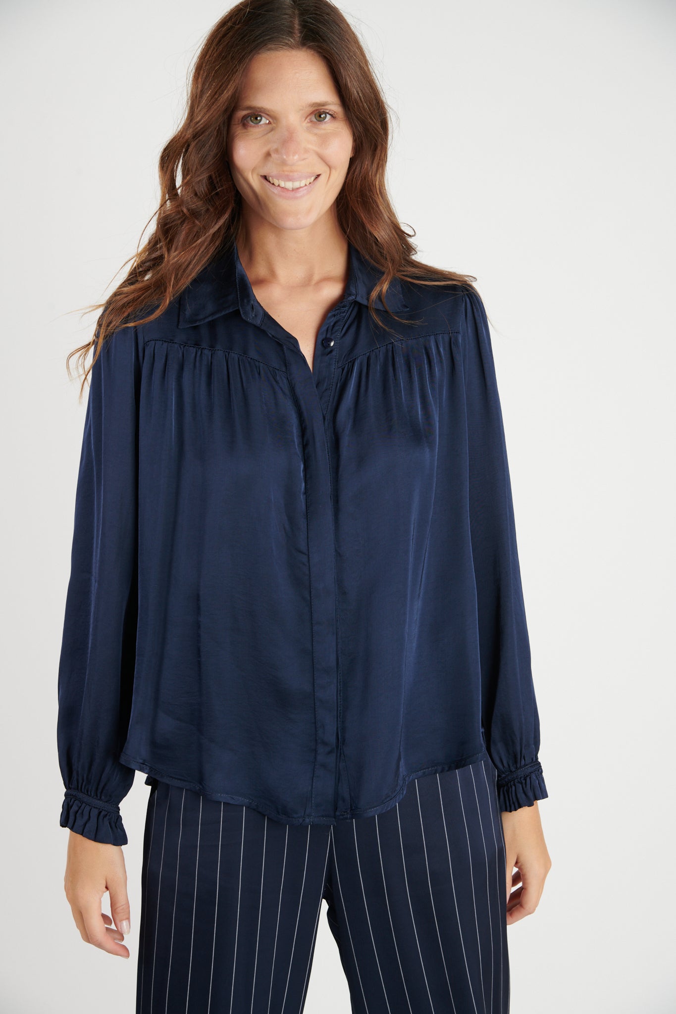 CHEMISE PEINTRE DANOA MARINE FONCE