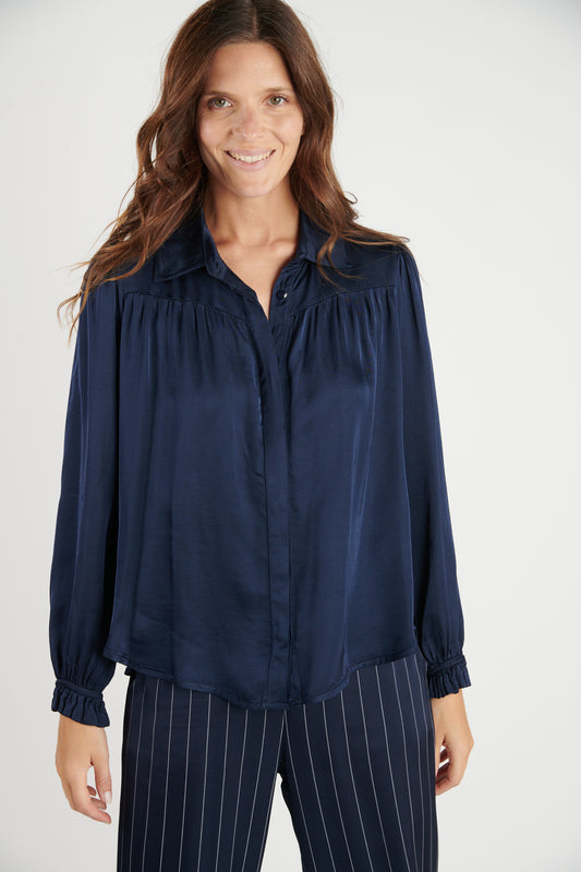 CHEMISE PEINTRE DANOA MARINE FONCE