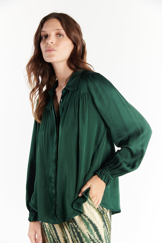 CHEMISE PEINTRE DANOA VERT PIN