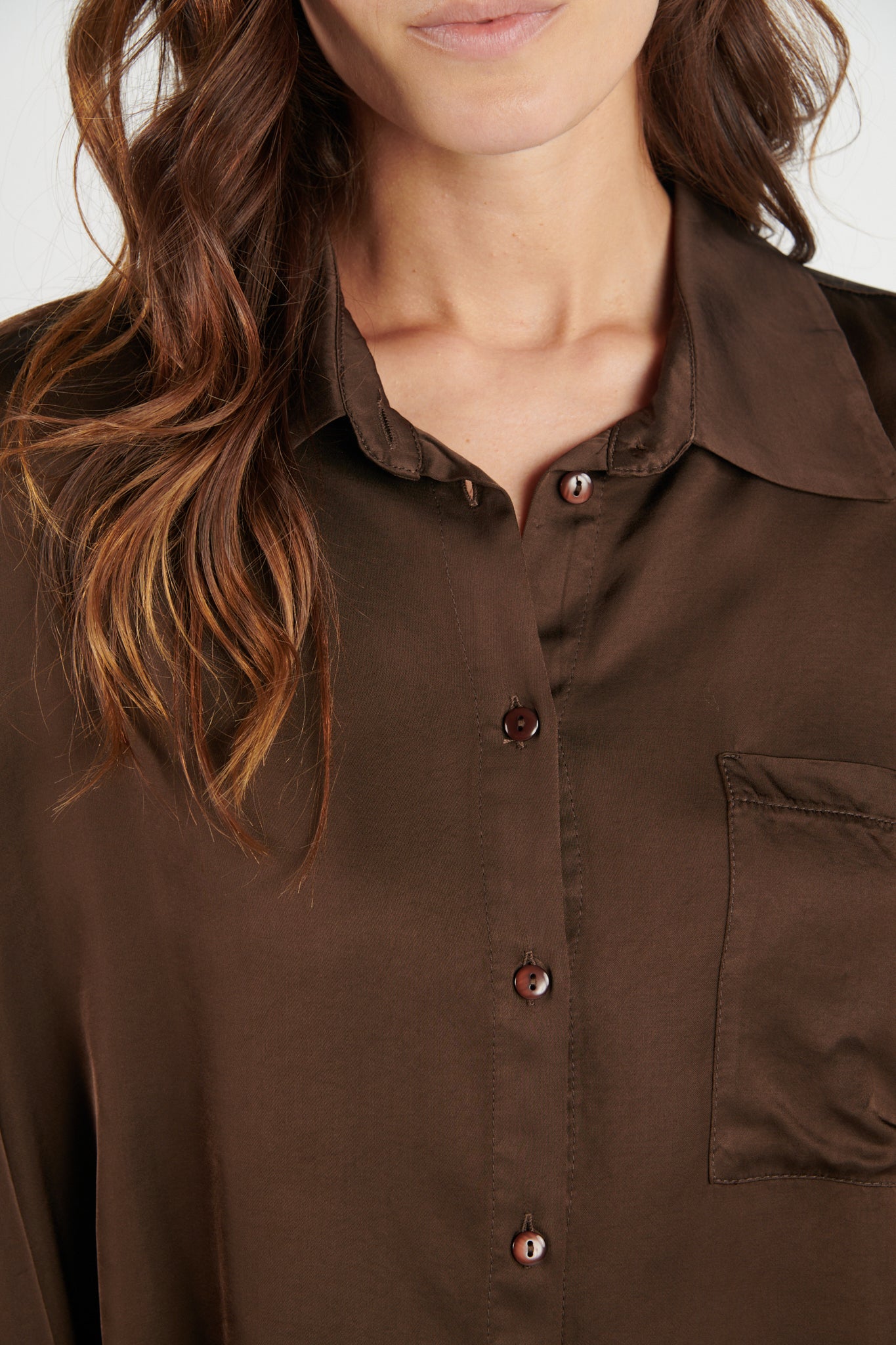 CHEMISE FLUIDE DALIA  EBENE