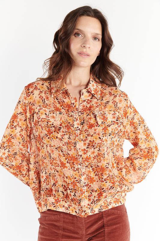 CHEMISE DANIELA IMPRIMÉ SAFRAN FLEUR