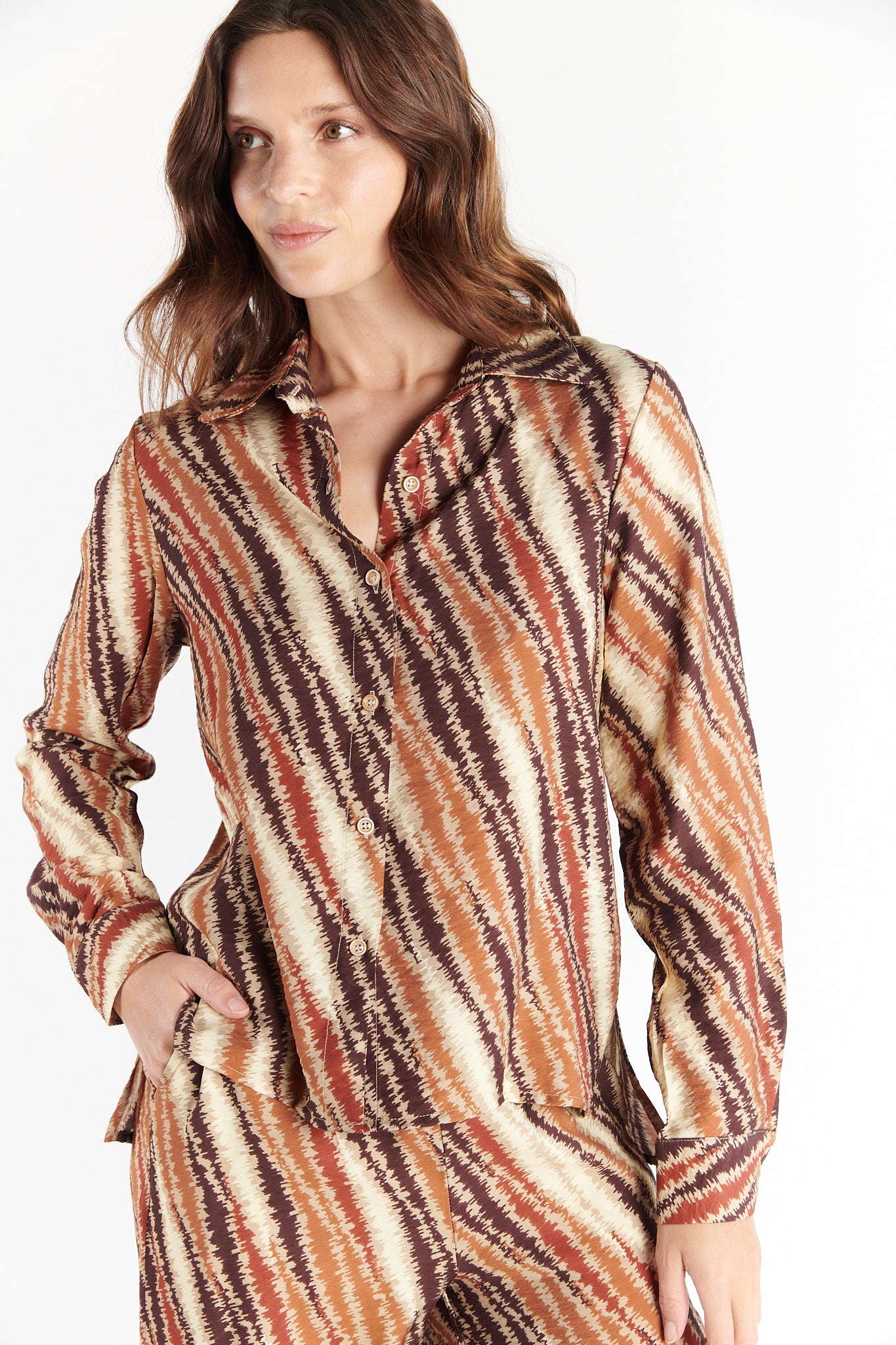 CHEMISE DÉBORAH IMPRIMÉ CHOCO ELECTRO