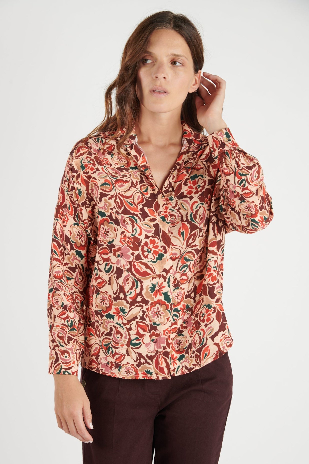 CHEMISE DAKOTA IMPRIMÉ FLOWER PRUNE