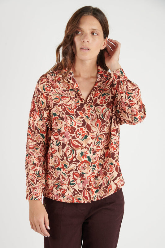 CHEMISE DAKOTA IMPRIMÉ FLOWER PRUNE