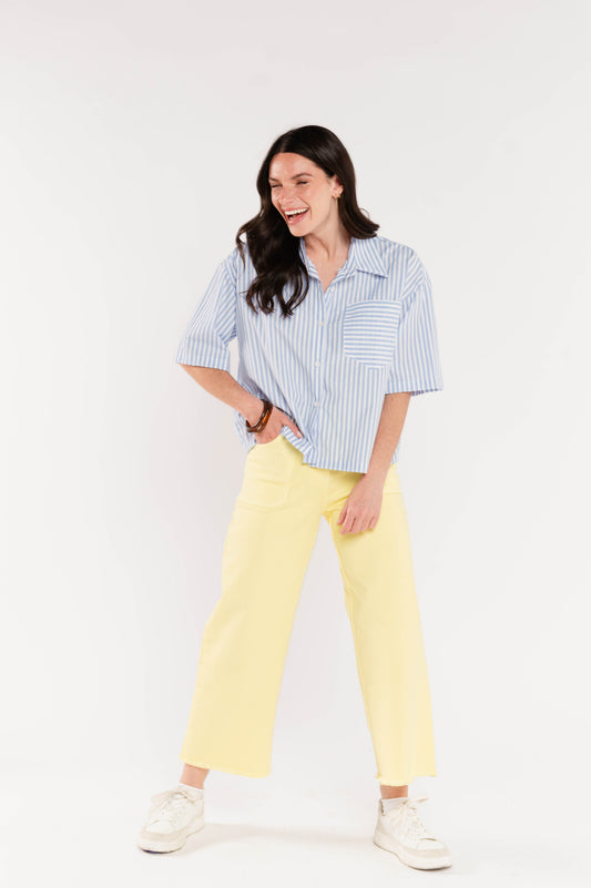 PANTALON ÉVASÉ 7/8ÈME ÉVAN MIMOSA