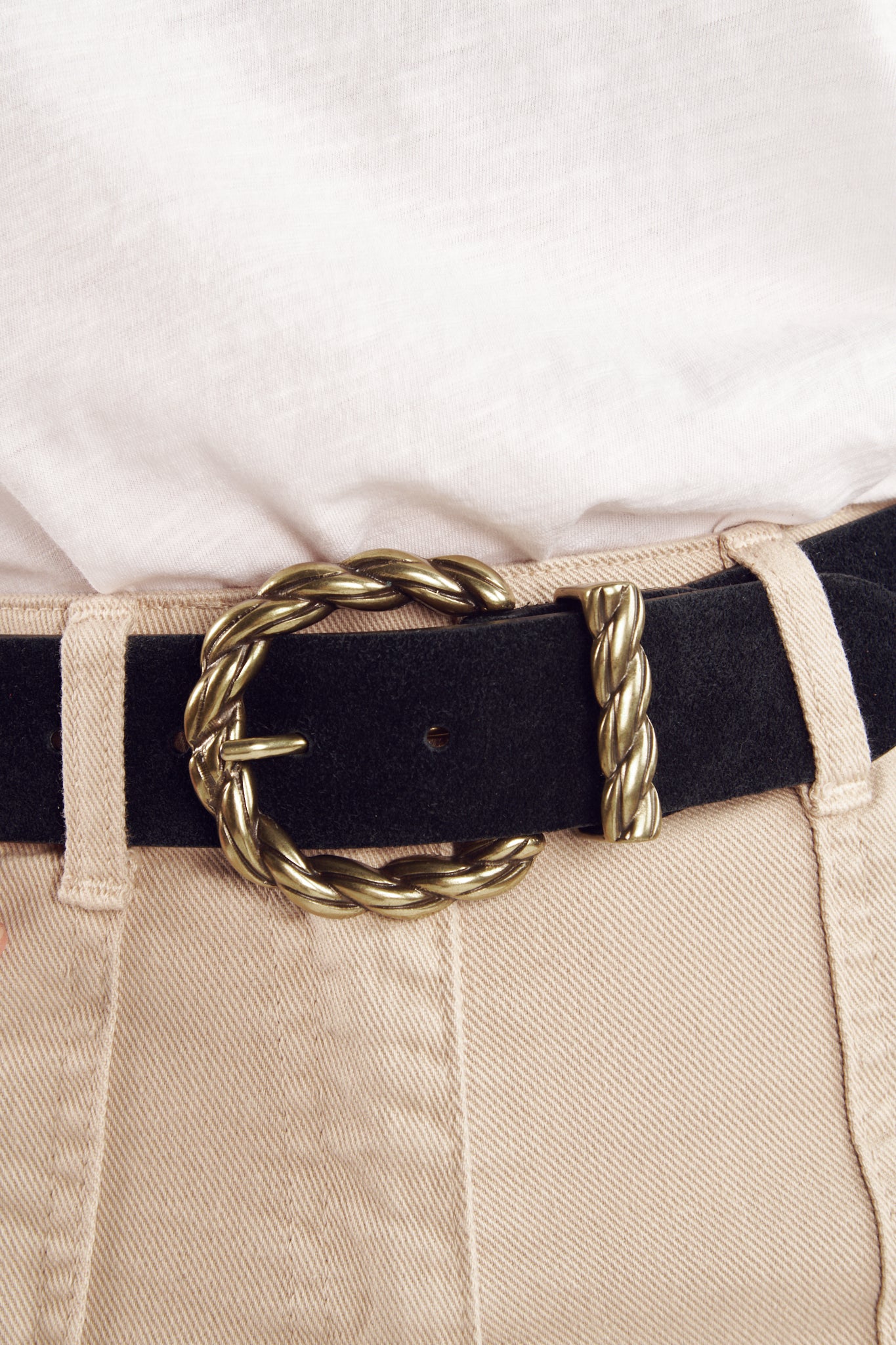 CEINTURE DAIM BAYARD NOIRE