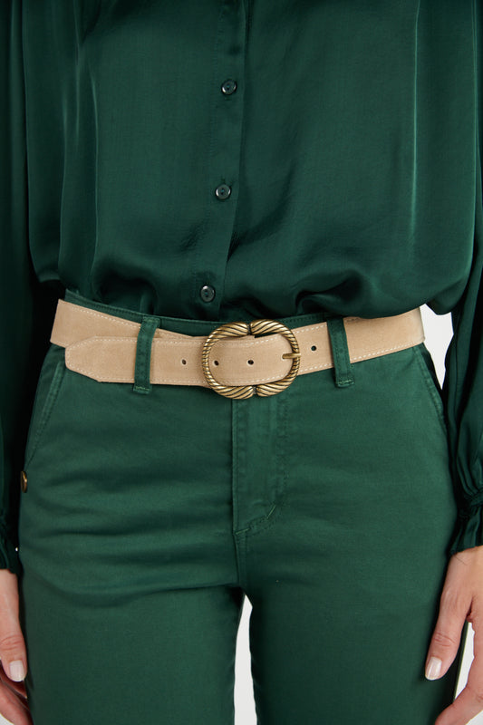 CEINTURE DAIM DORINE SABLE