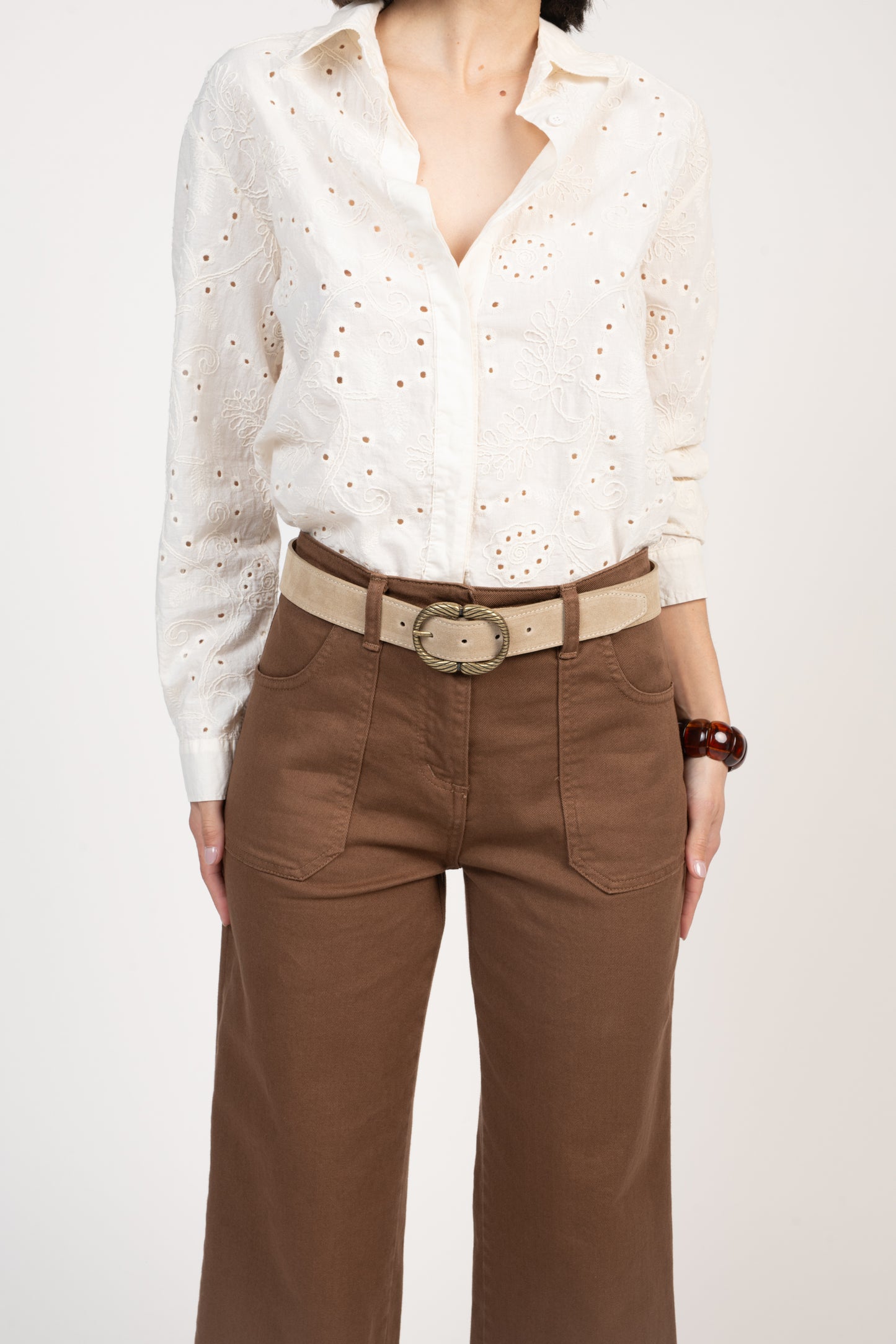 CEINTURE DAIM FLORIE BEIGE