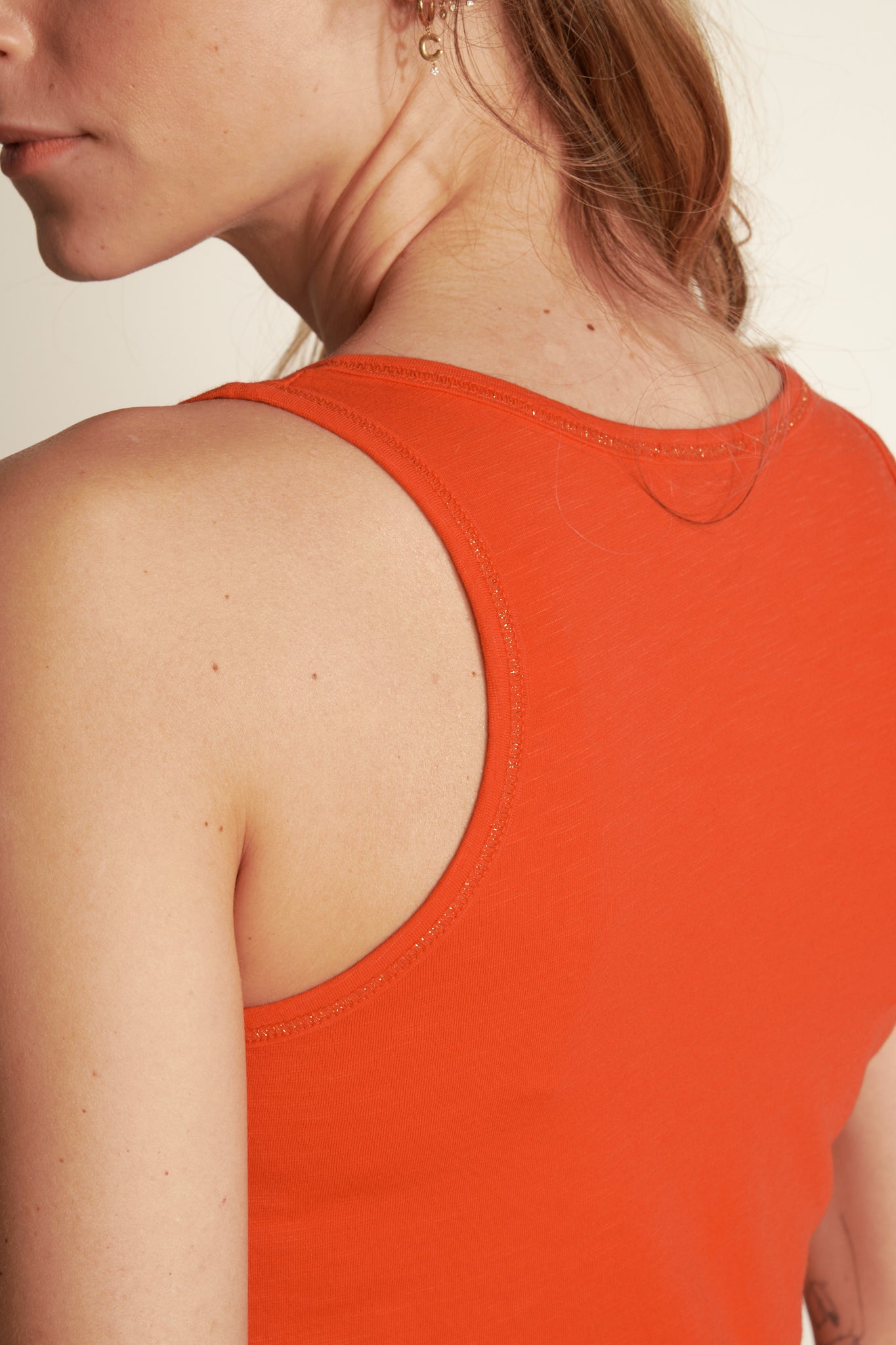 MODAL COTTON TANK TOP - ORANGEADE