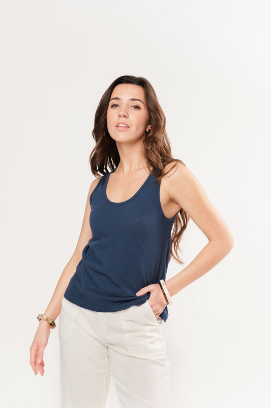 DEBARDEUR FAUSTINE BLEU