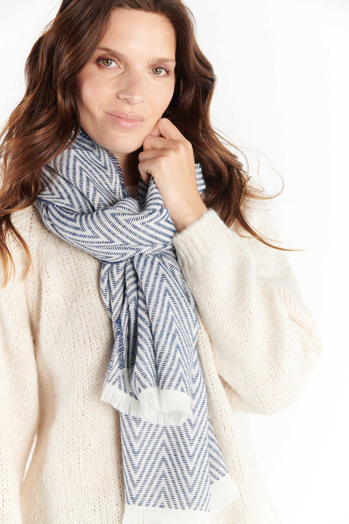 ECHARPE CHEVRON DREENA MARINE