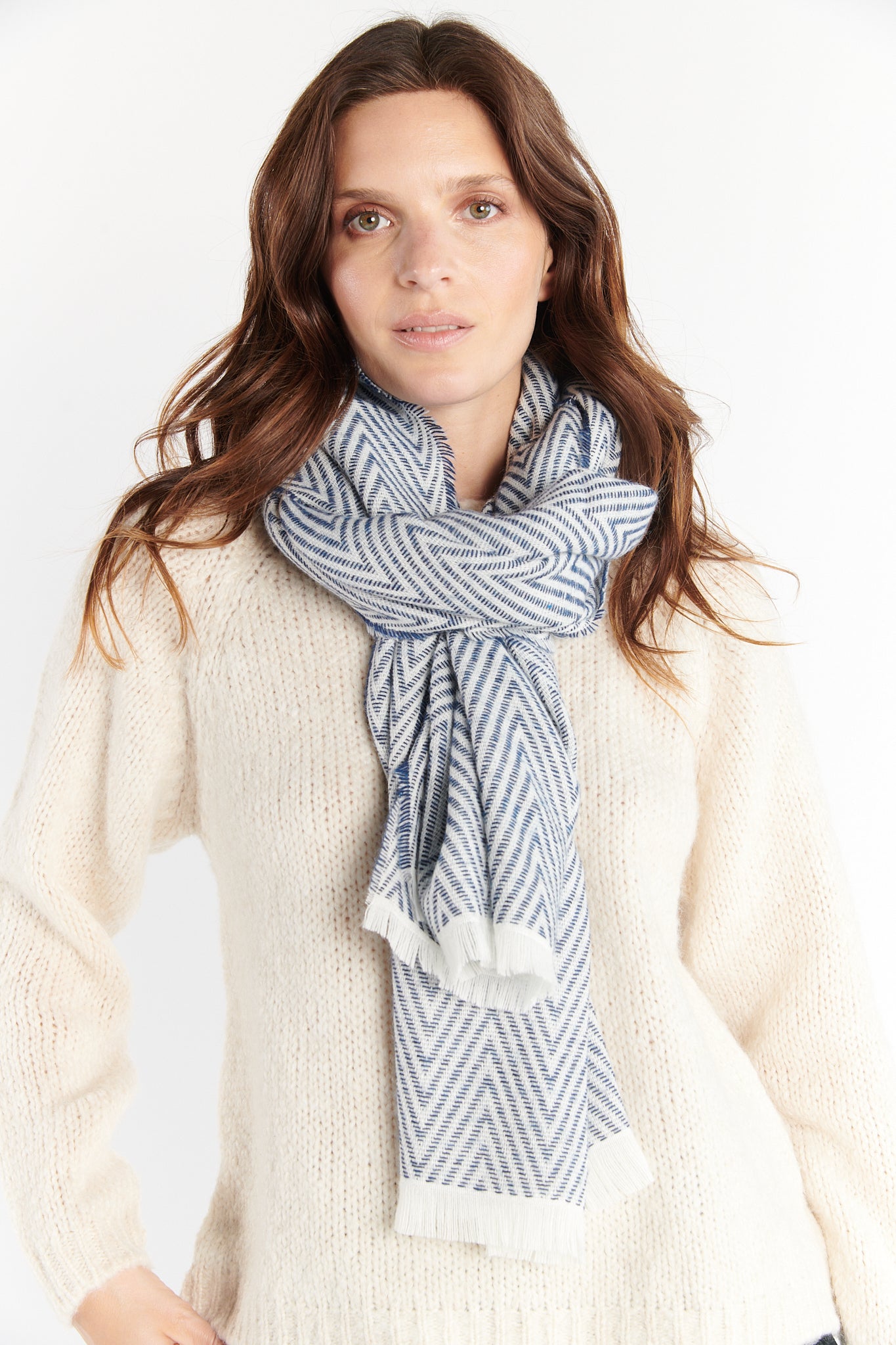 ECHARPE CHEVRON DREENA MARINE