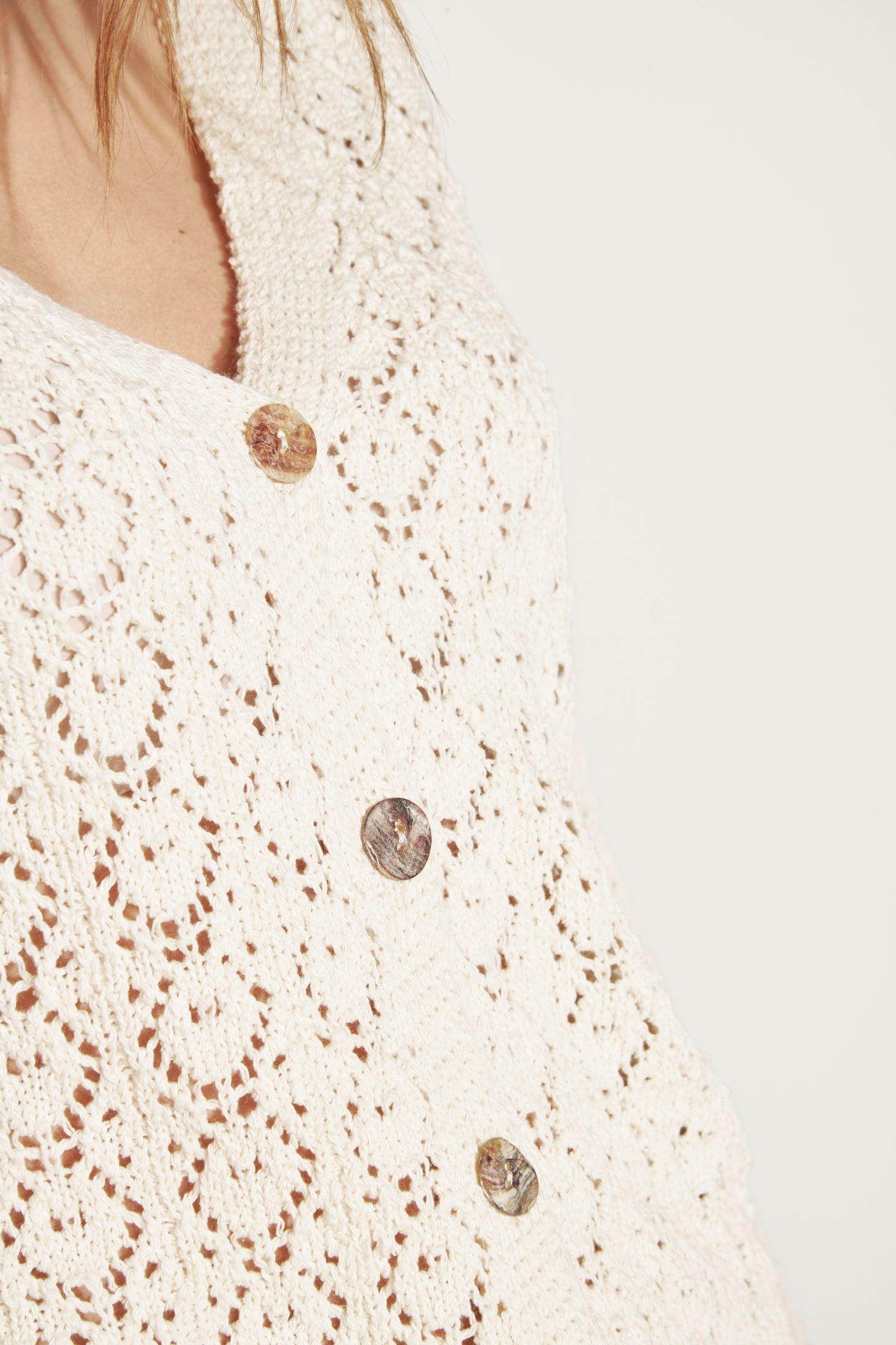 NATURAL AGLAÉ OPENWEAR VEST