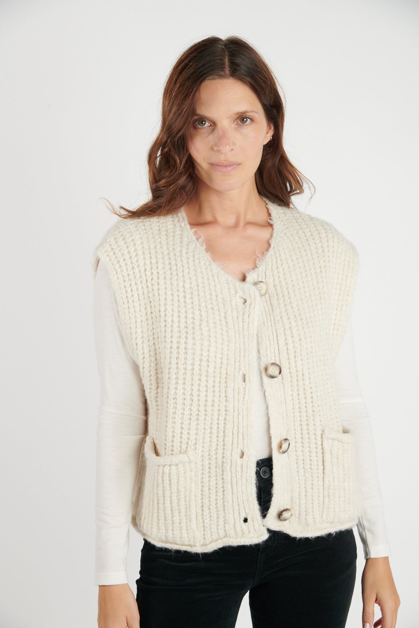 GILET SANS MANCHES DARIAN NATUREL