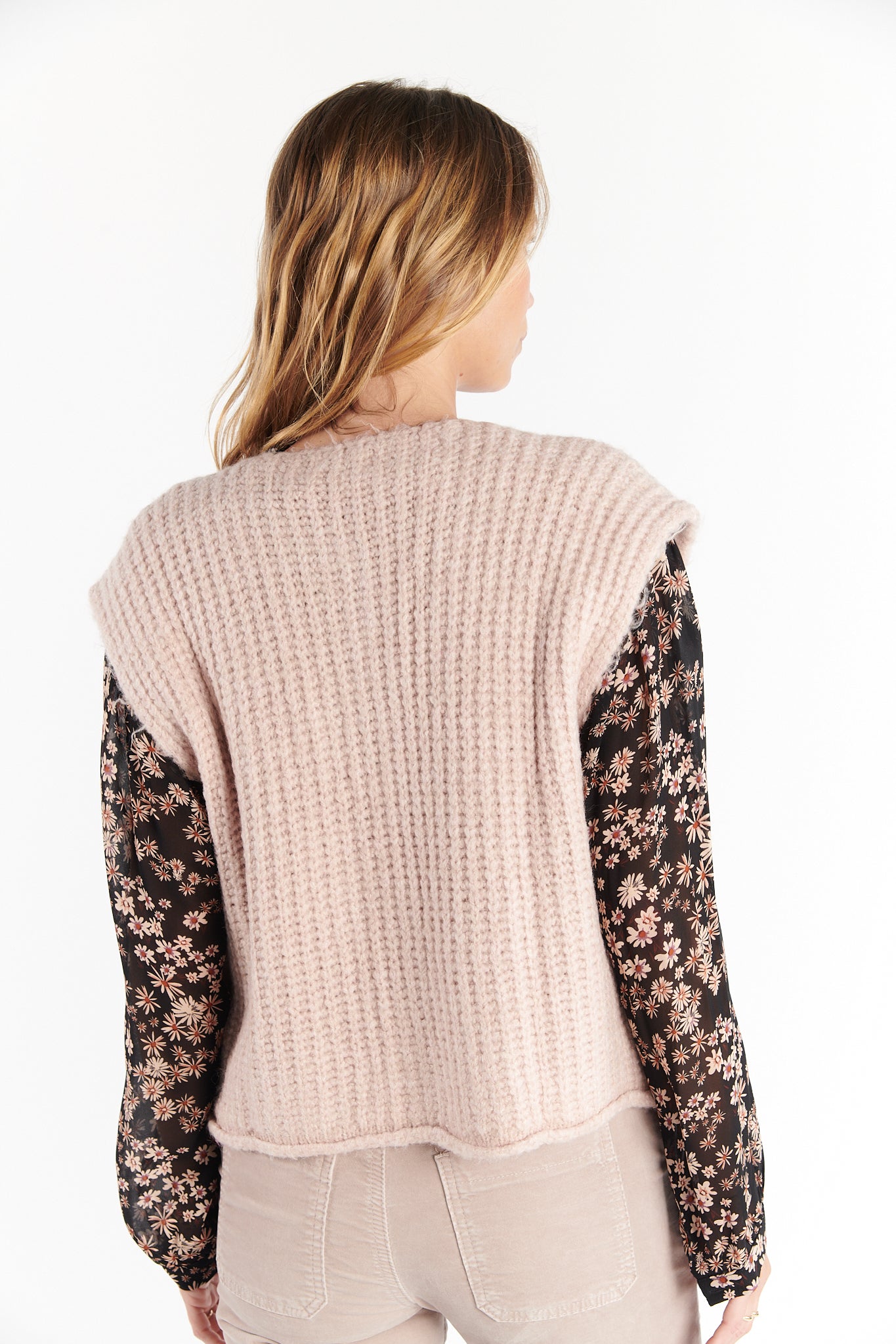GILET SANS MANCHES DARIAN ROSE