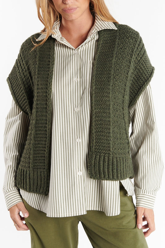 GILET BERNADETTE KAKI