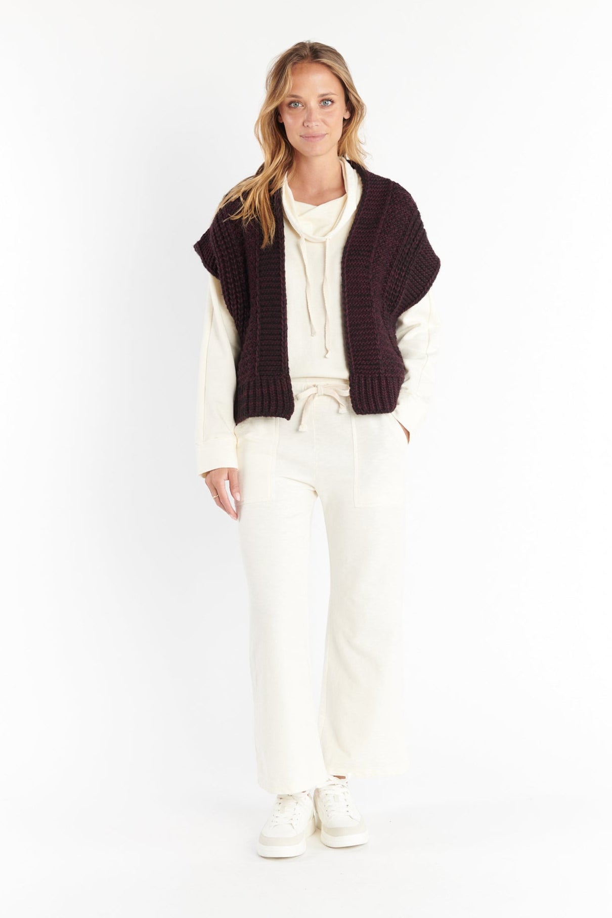 GILET BERNADETTE PRUNE
