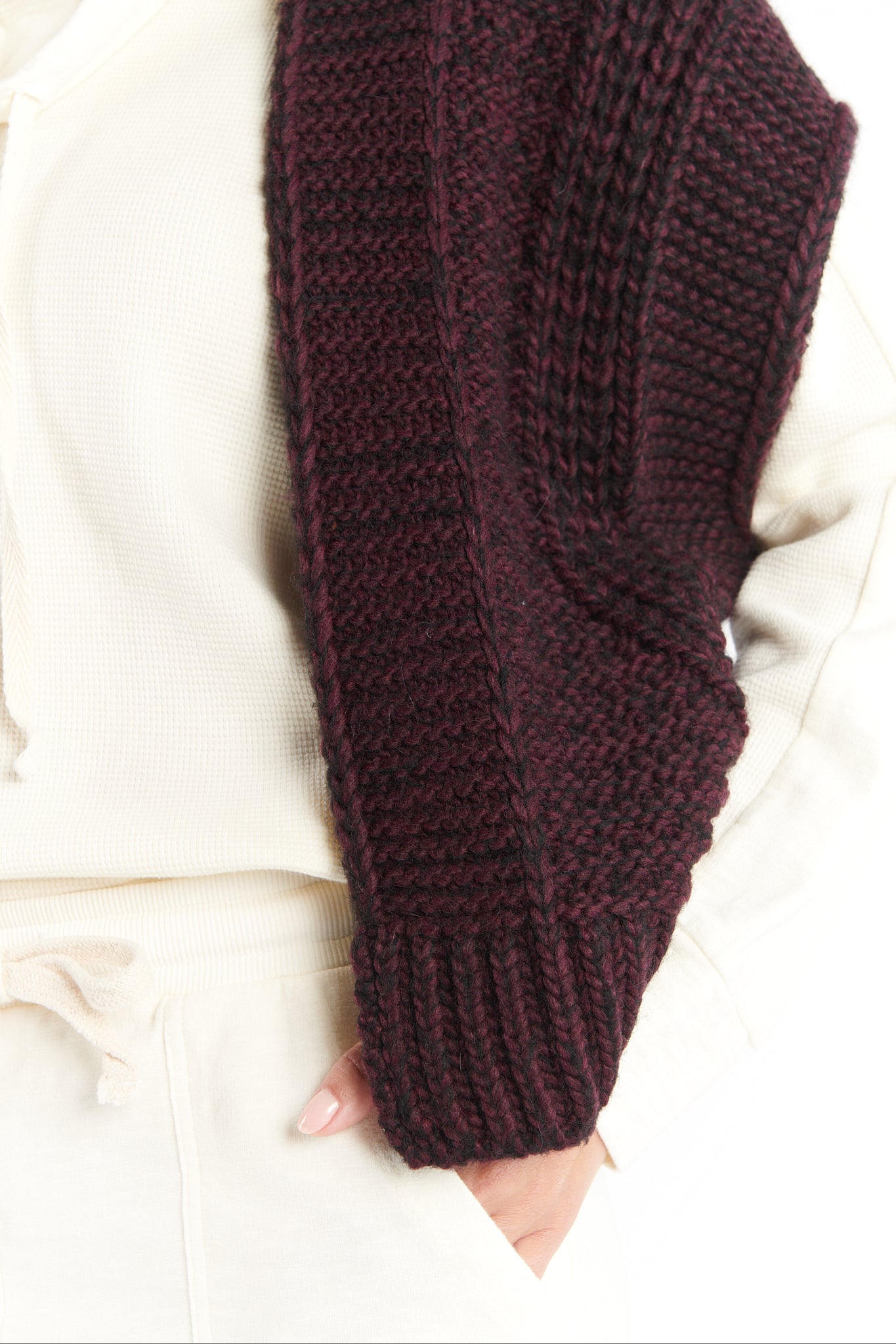 GILET BERNADETTE PRUNE