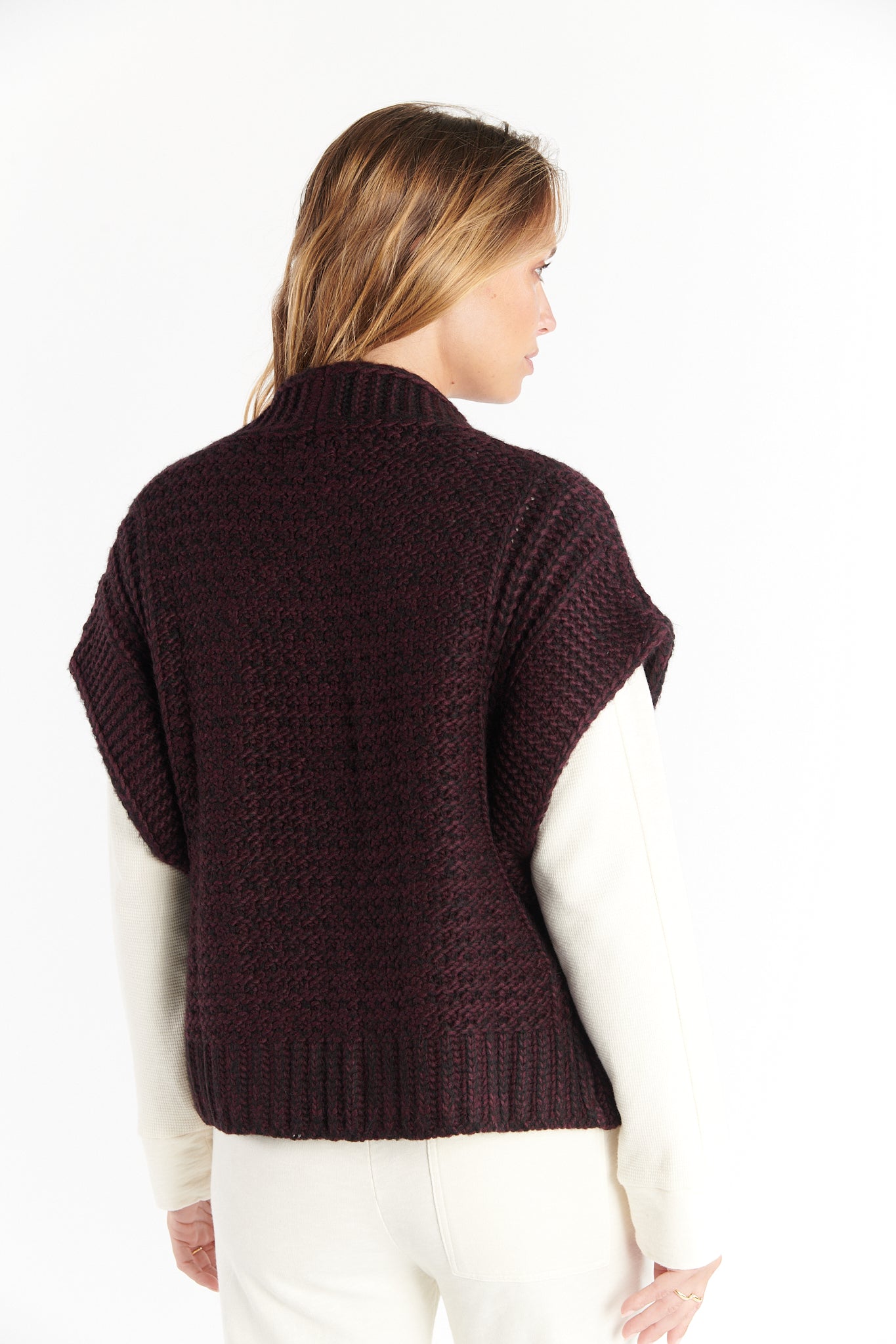 GILET BERNADETTE PRUNE