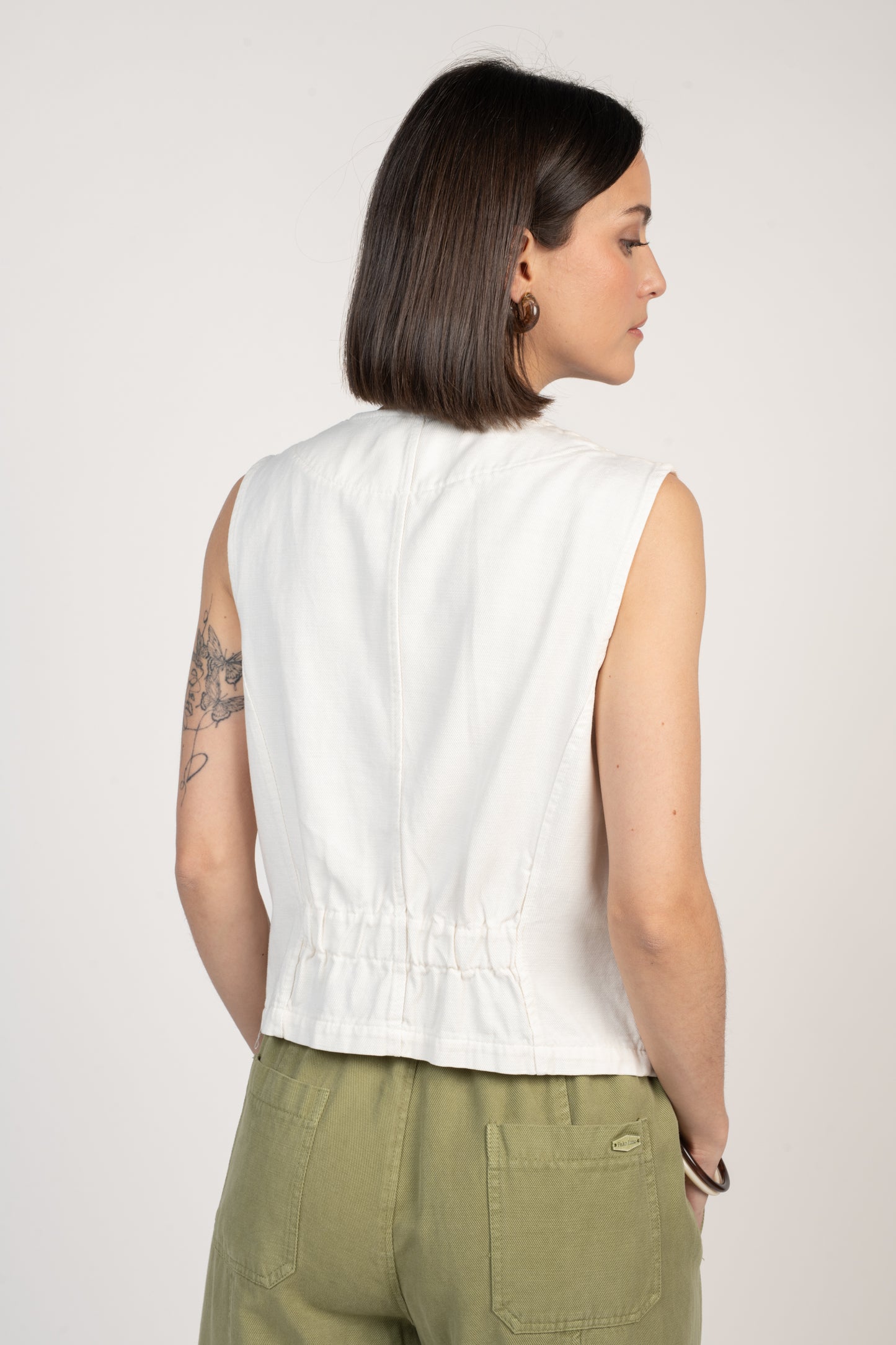 GILET TAILLEUR ÉGLANTINE ÉCRU
