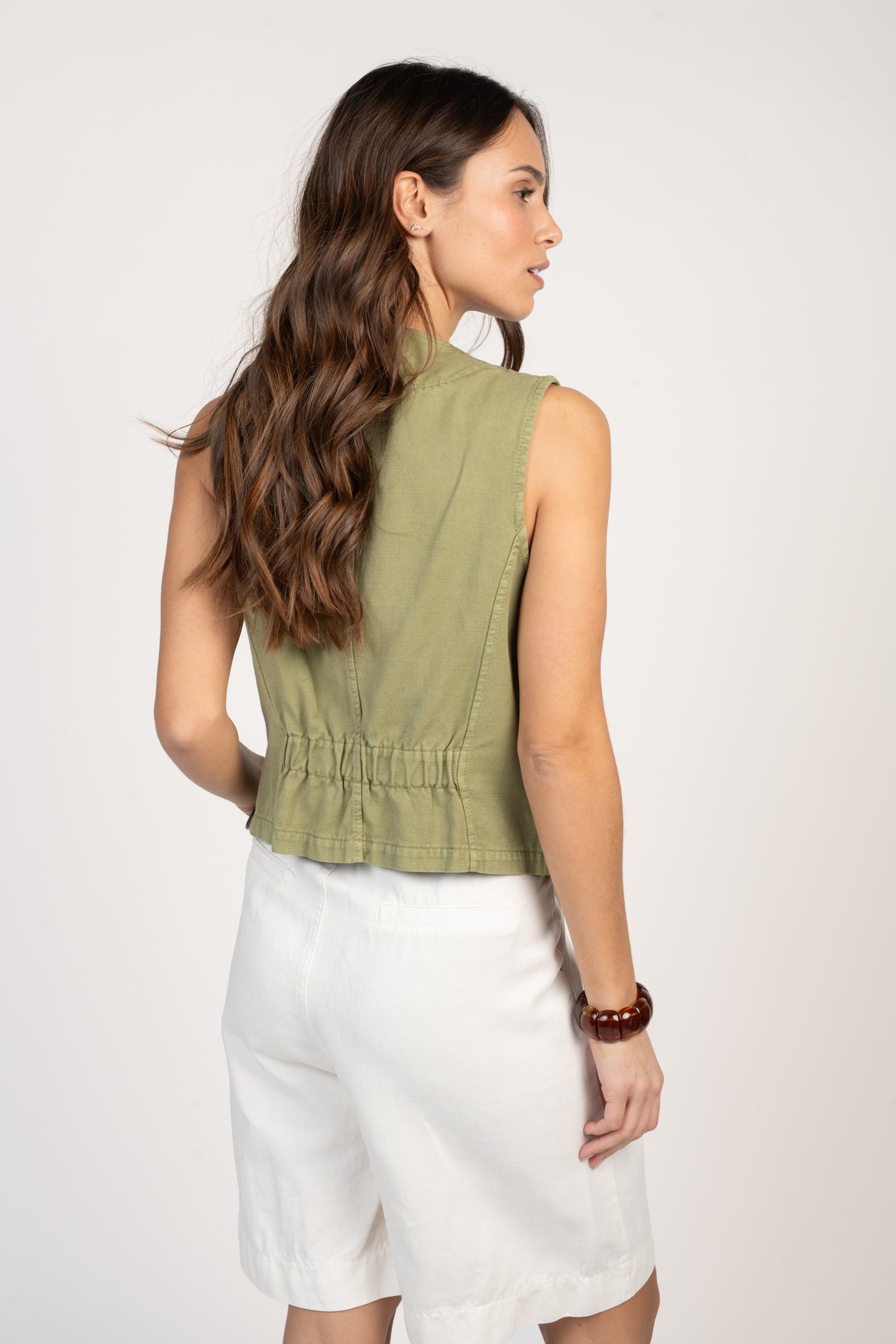 GILET TAILLEUR ÉGLANTINE VERT