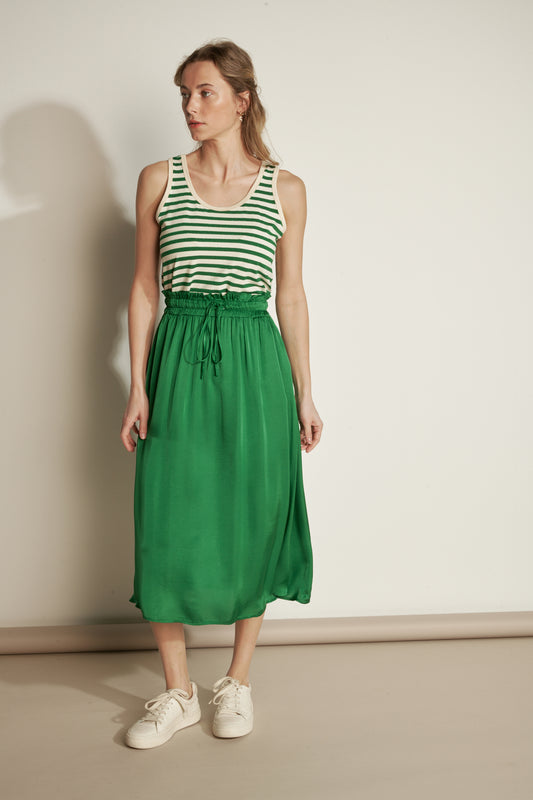 GREEN MELOÉE MIDI SKIRT