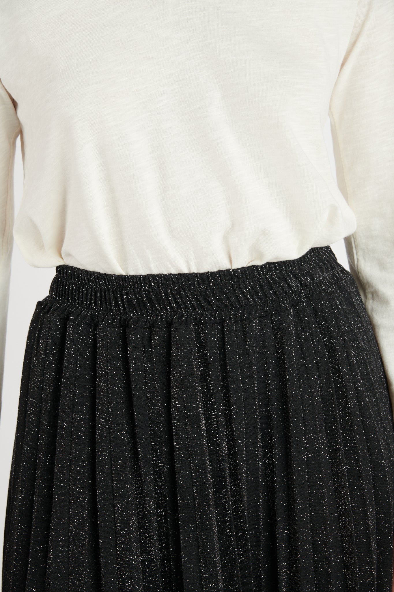 JUPE PLISSÉ PAILLETTE DARYNA NOIR