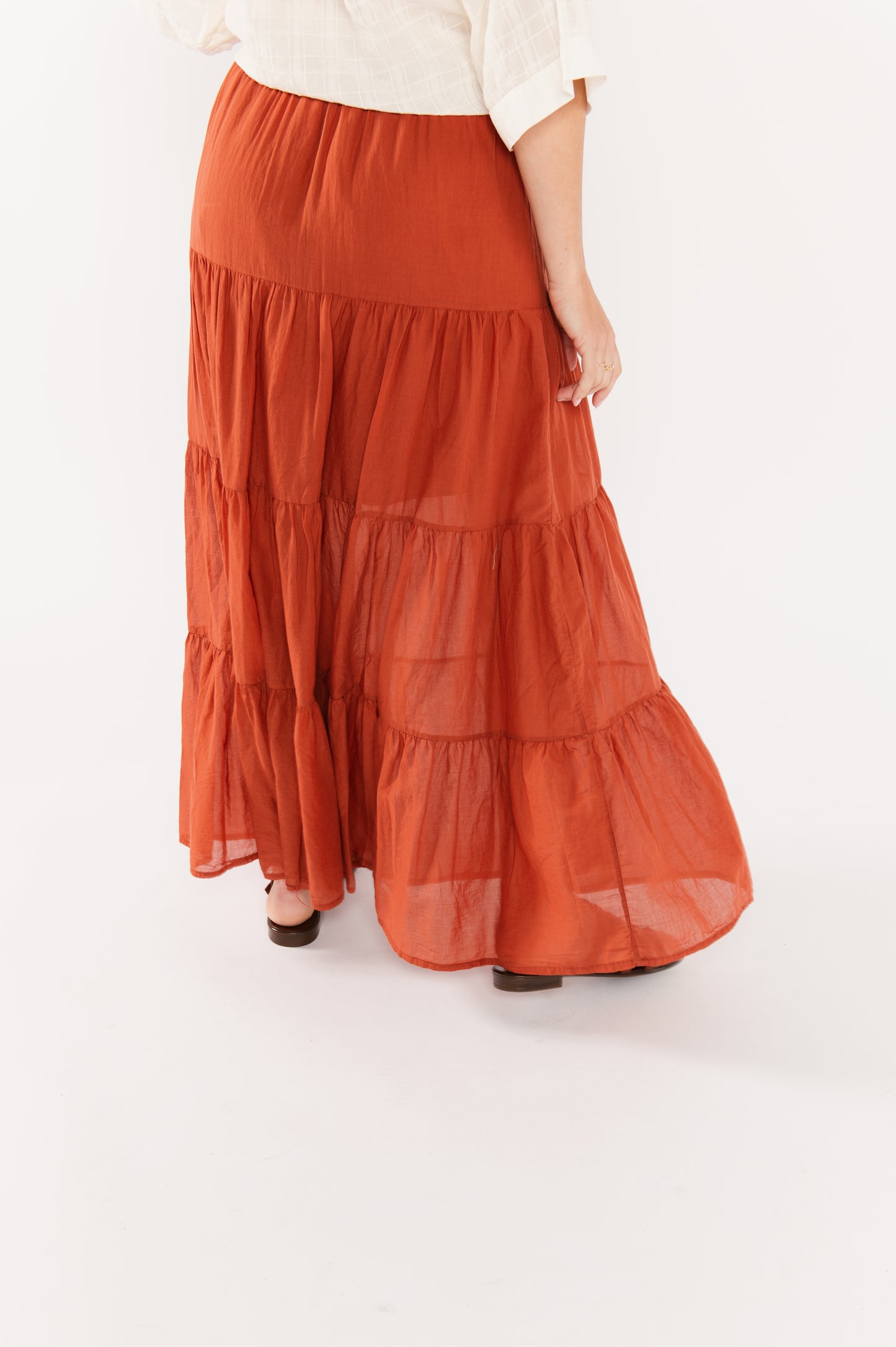 JUPE EN VOILE DE COTON FRANÇOIS PAPRIKA