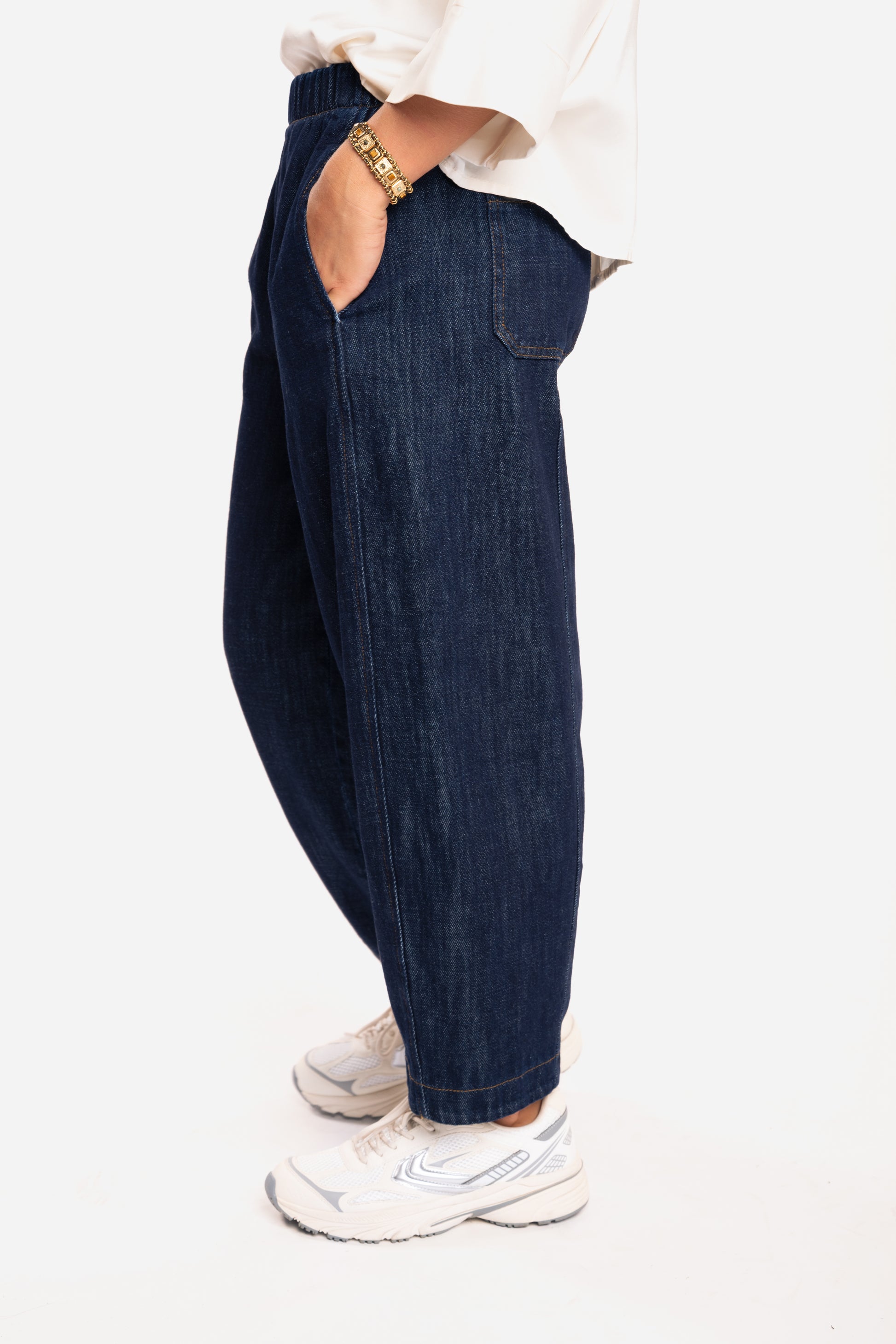 Jean ballon femme brut 