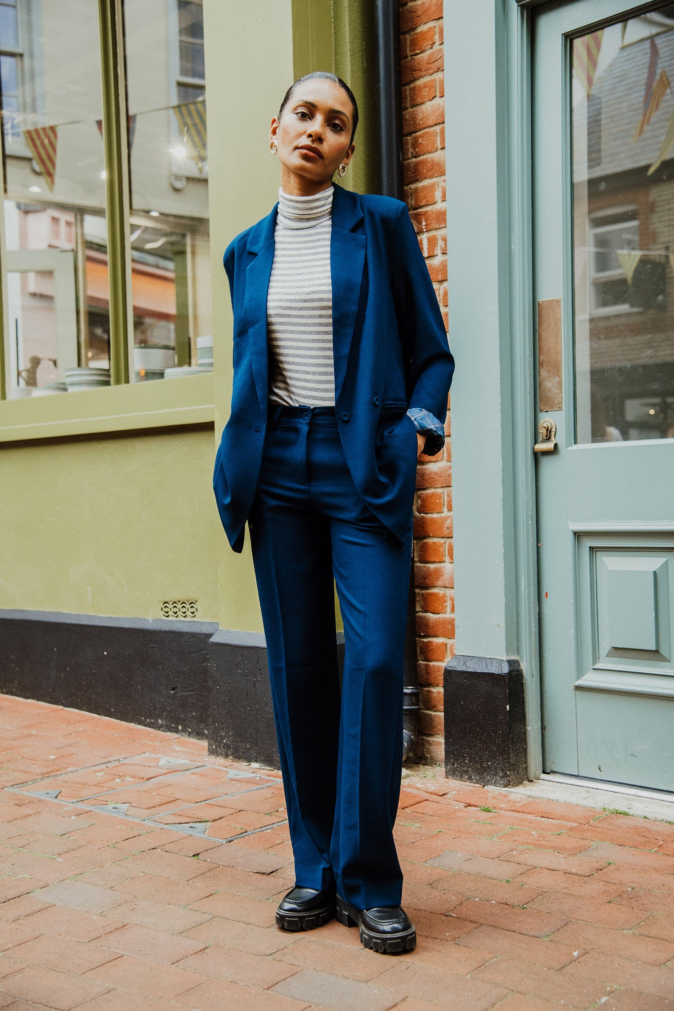 BLAZER OVERSIZE ANGELINA PÉTROLE