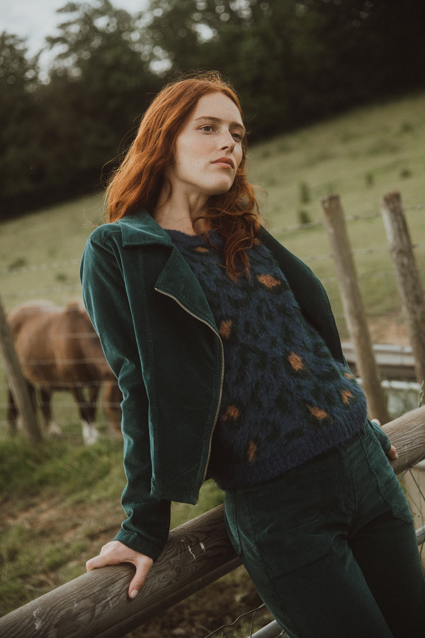 PULL LÉOPARD DENIM BRIDGET
