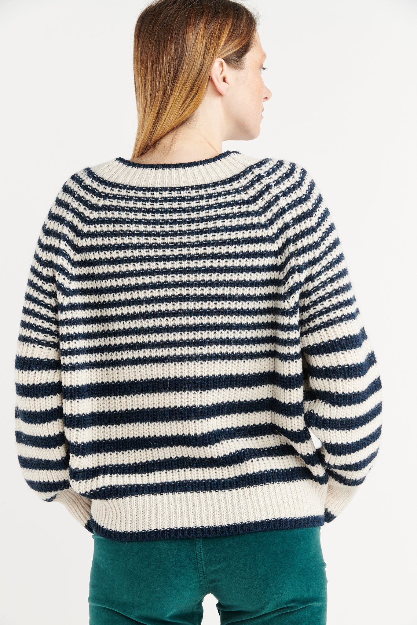 PULL RAYÉ BILALY MARINE