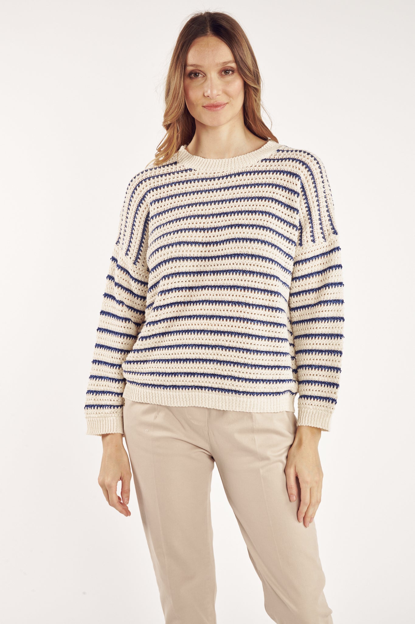 PULL MARINIERE LUREX CYRIL MARINE