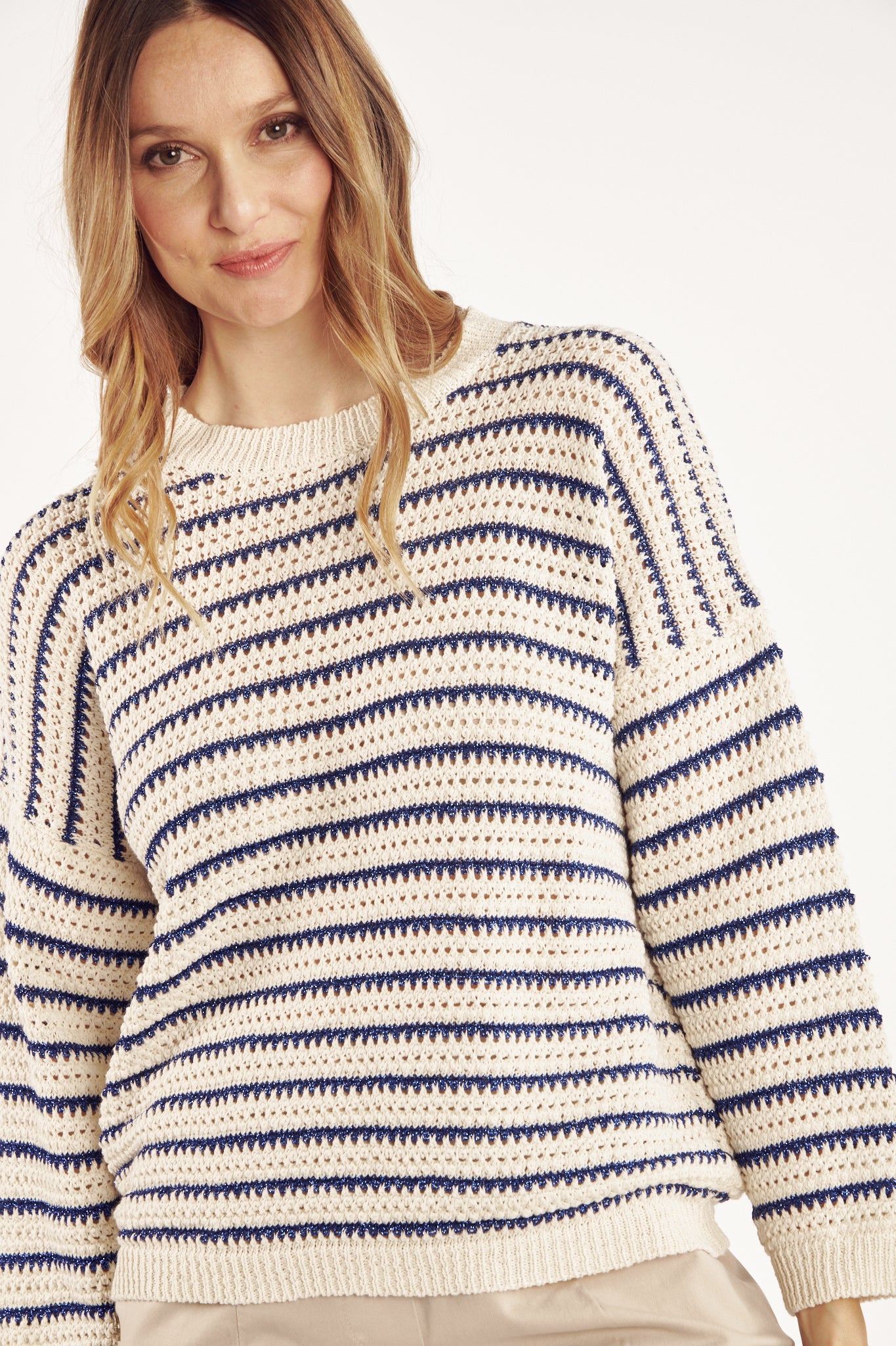PULL MARINIERE LUREX CYRIL MARINE
