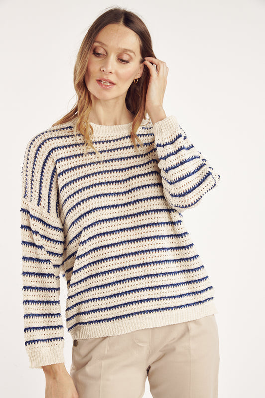 PULL MARINIERE LUREX CYRIL MARINE