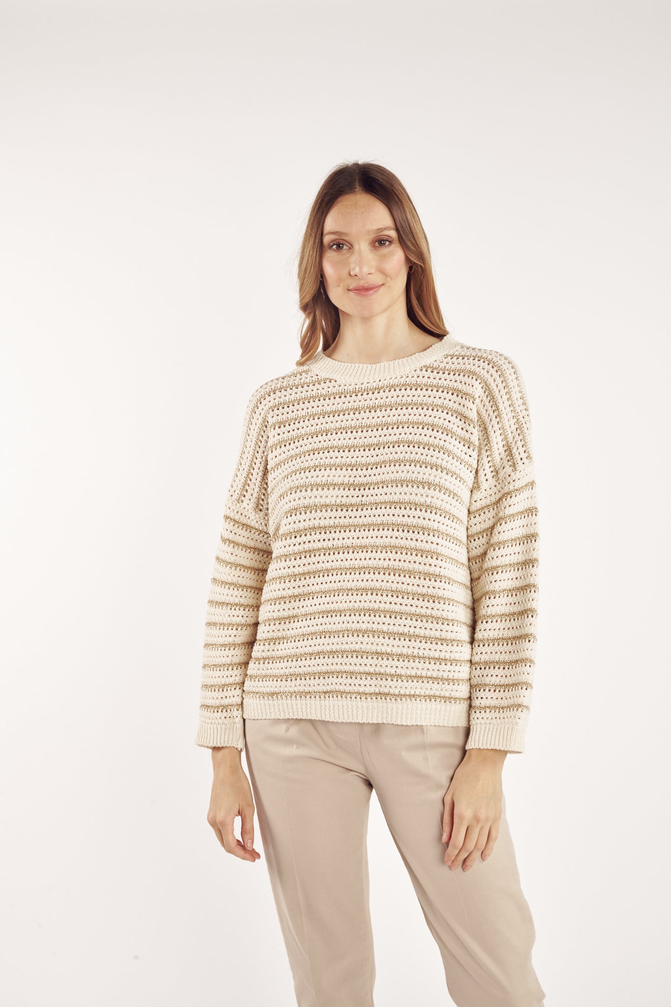 PULL MARINIERE LUREX CYRIL SABLE