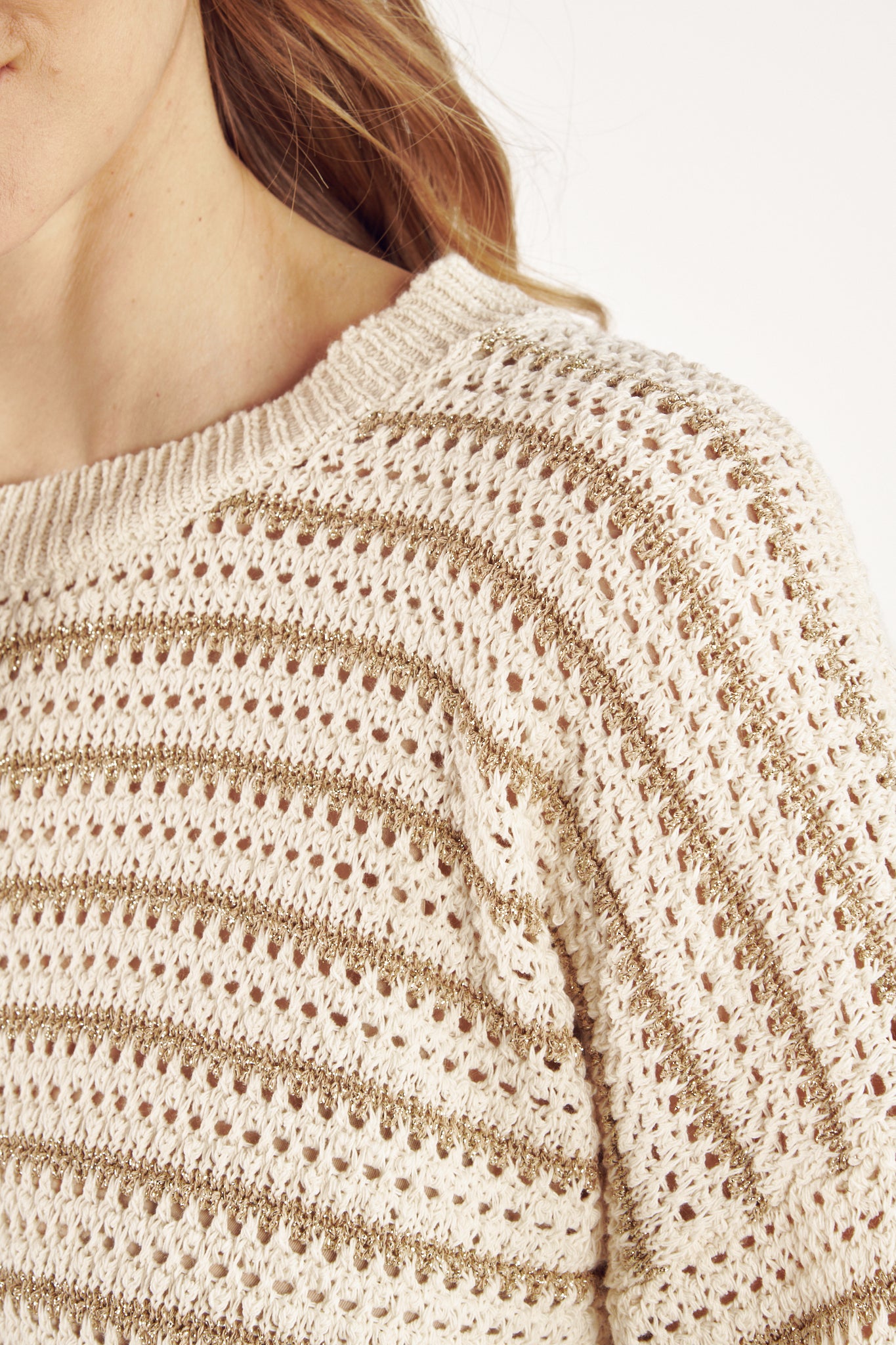PULL MARINIERE LUREX CYRIL SABLE