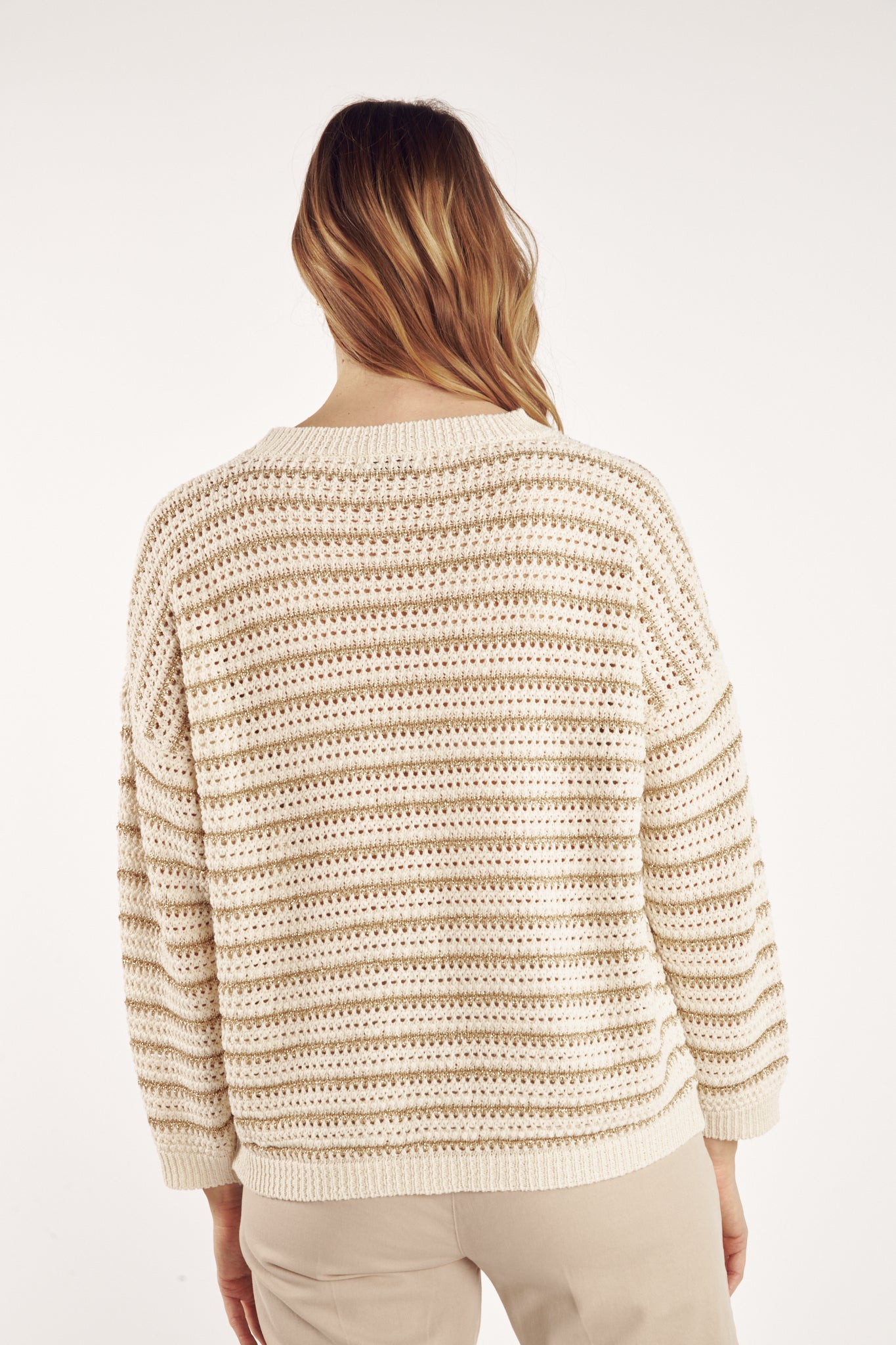 PULL MARINIERE LUREX CYRIL SABLE