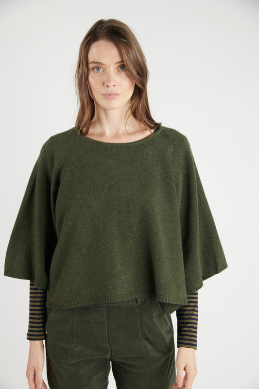 PULL COURT OVERSIZE SÉLENA KAKI