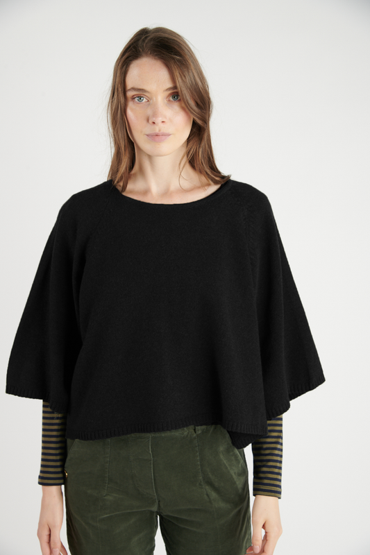 PULL COURT OVERSIZE SÉLENA NOIR