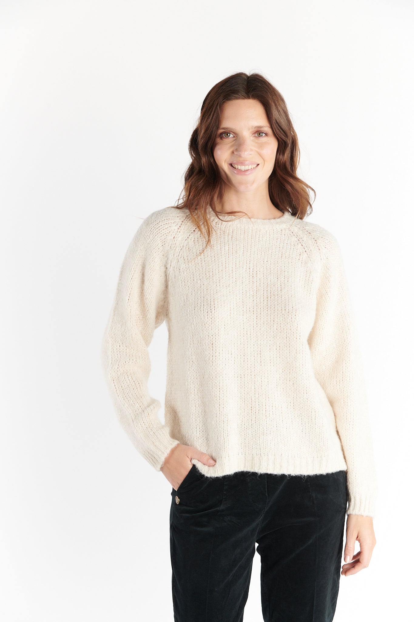 PULL COL ROND DUNA NATUREL