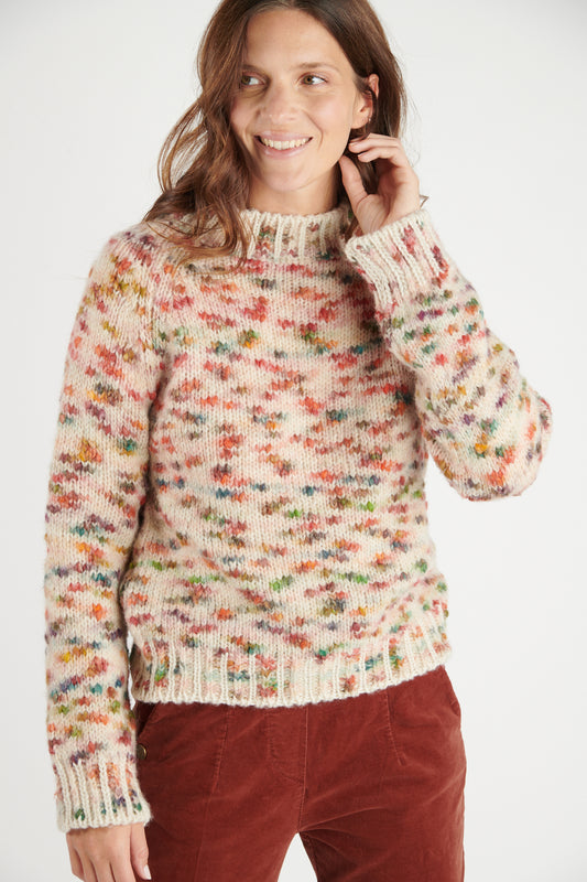 PULL DACE MULTICOLORE NATUREL
