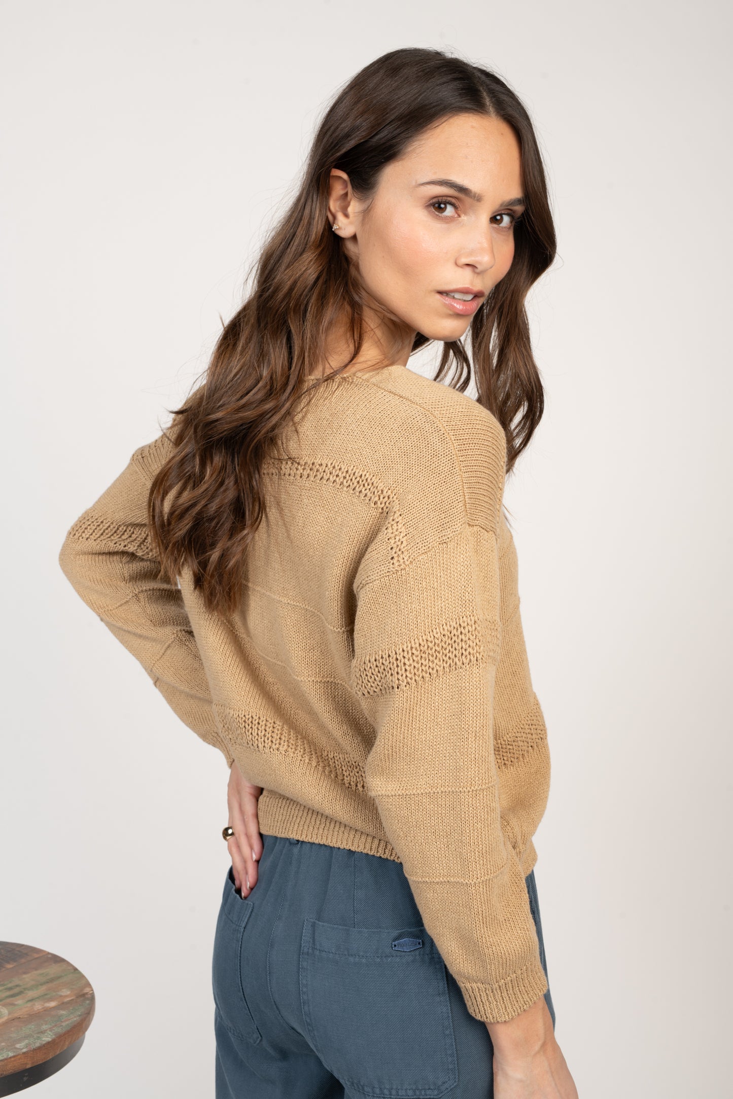 PULL EN MAILLE EVELYN BEIGE