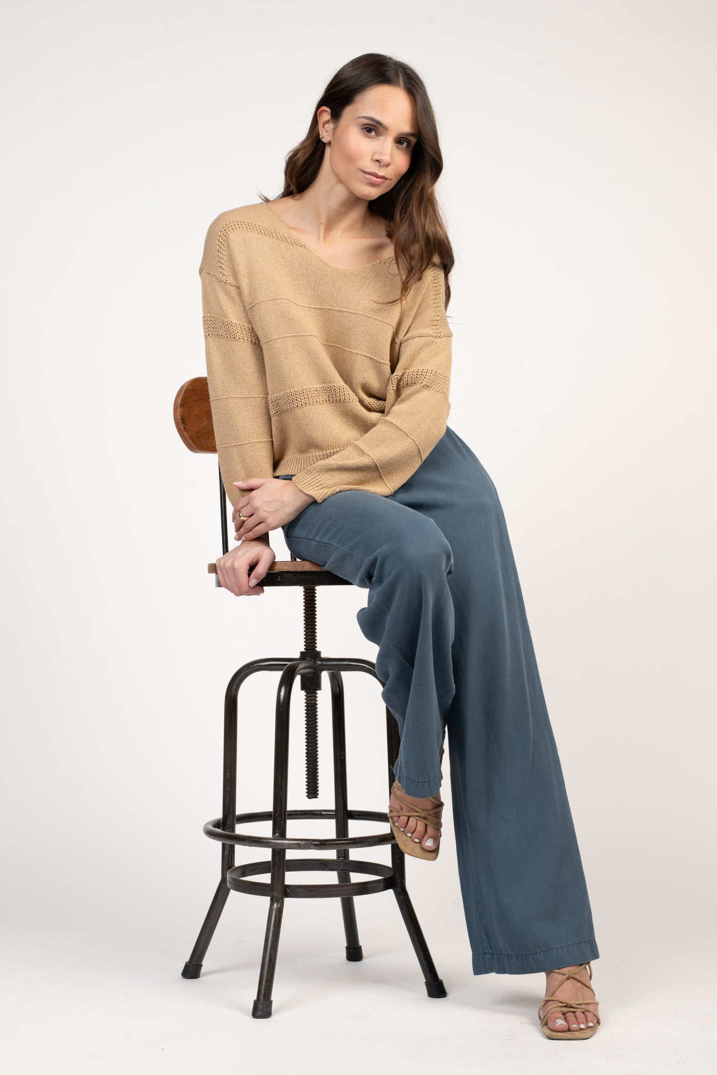 PULL EN MAILLE EVELYN BEIGE