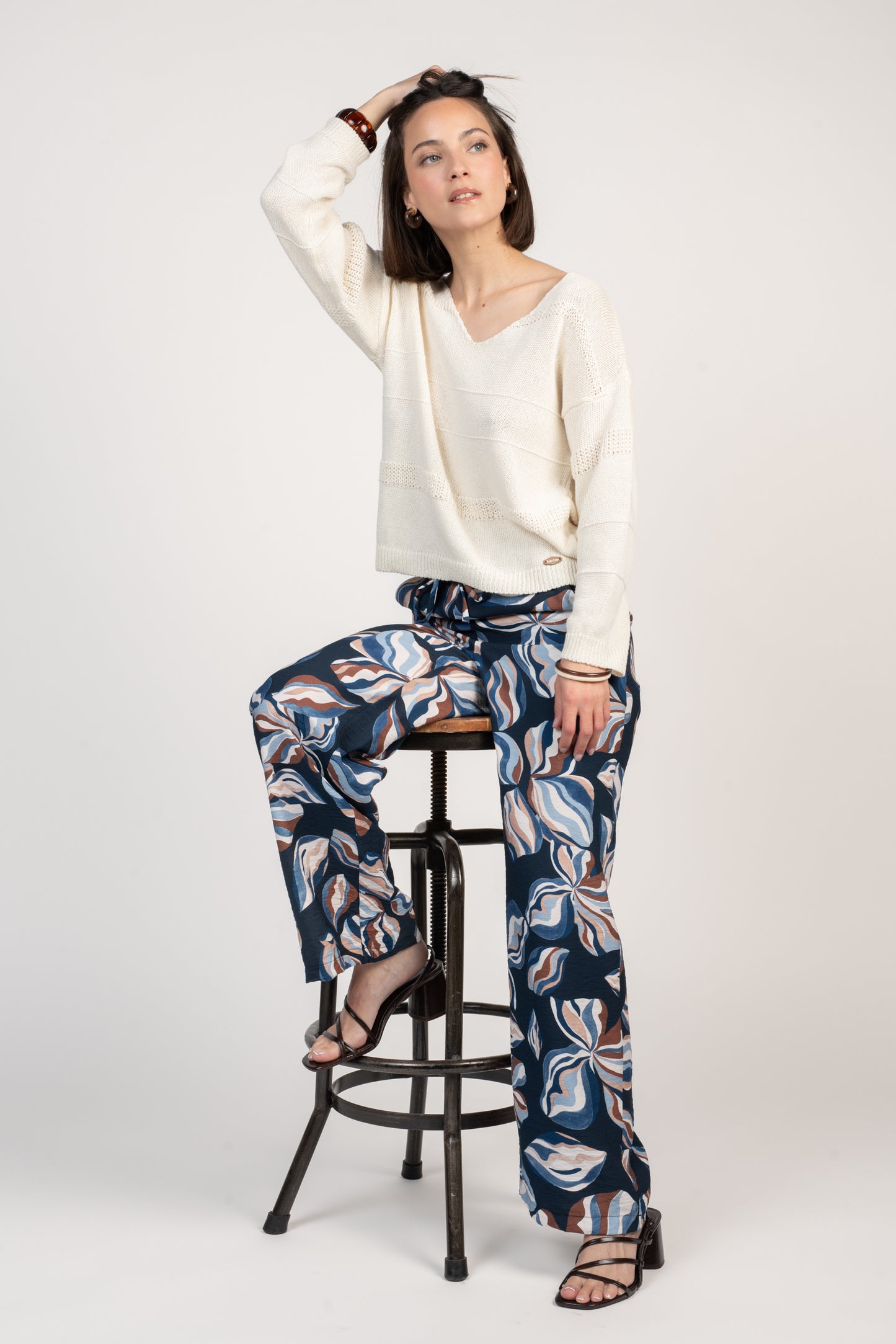 PULL EN MAILLE EVELYN ÉCRU