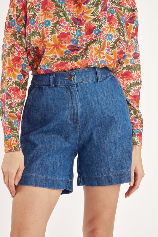 SHORT DENIM BLEU FONCÉ CHRIS